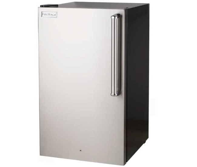 Fire Magic Premium, 4.2 Cubic Foot Refrigerator, w/ Locking Door, Left Hinged