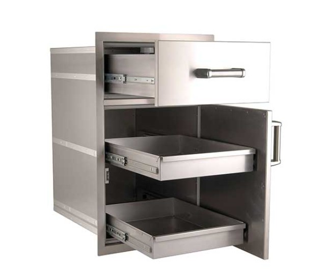Fire Magic Flush Mount Large Pantry Door/Drawer Combo Fire Magic Flush Mount Large Pantry Door/Drawer Combo