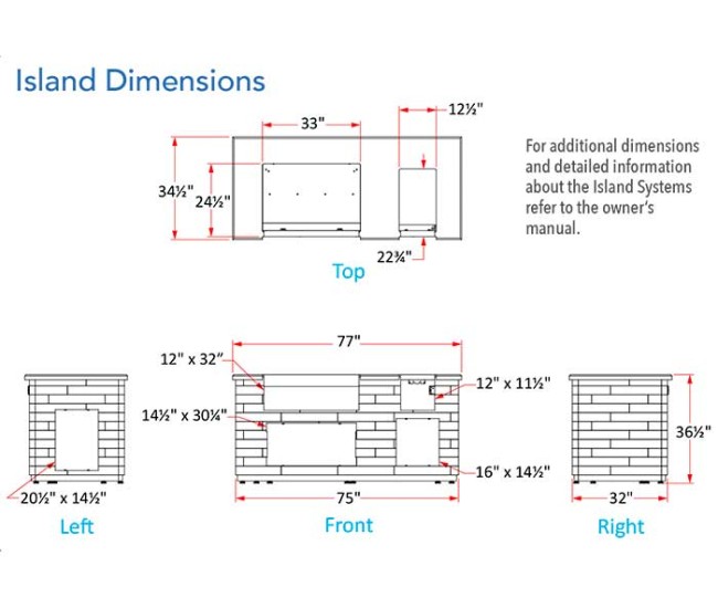 Fire Magic 77-inch Silver Pine Reclaimed Wood Style Island Fire Magic 77-inch Silver Pine Reclaimed Wood Style Island