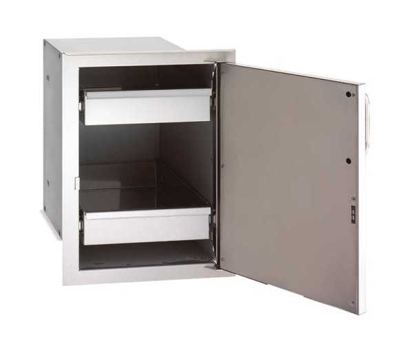 Fire Magic Single Access Door with Dual Drawers, Enclosed, Right Hinge Fire Magic Single Access Door with Dual Drawers, Enclosed, Right Hinge