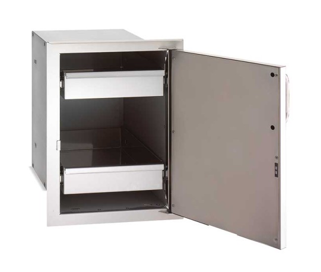 Fire Magic Single Access Door with Dual Drawers, Enclosed, Right Hinge Fire Magic Single Access Door with Dual Drawers, Enclosed, Right Hinge