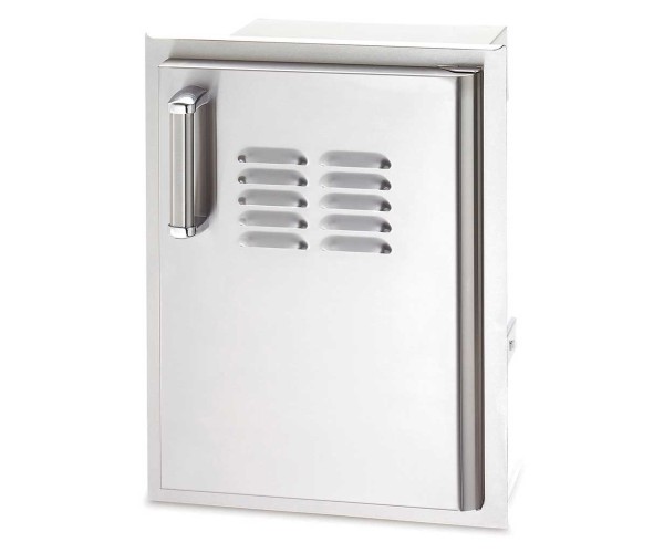 Fire Magic Flush Mounted 20 x 14 Single Access Door With Tank Tray with Louvered Door with Soft Close System, Right Hinge Fire Magic Flush Mounted 20 x 14 Single Access Door With Tank Tray with Louvered Door with Soft Close System, Right Hinge