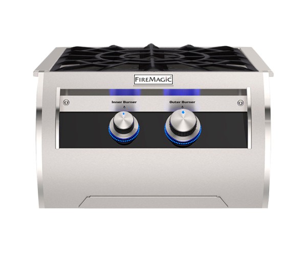Fire Magic Echelon Diamond Series Power Burner w/ Porcelain Cast Iron Cooking Grid