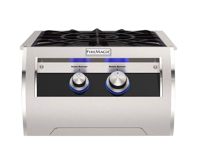 Fire Magic Echelon Diamond Series Power Burner w/ Porcelain Cast Iron Cooking Grid