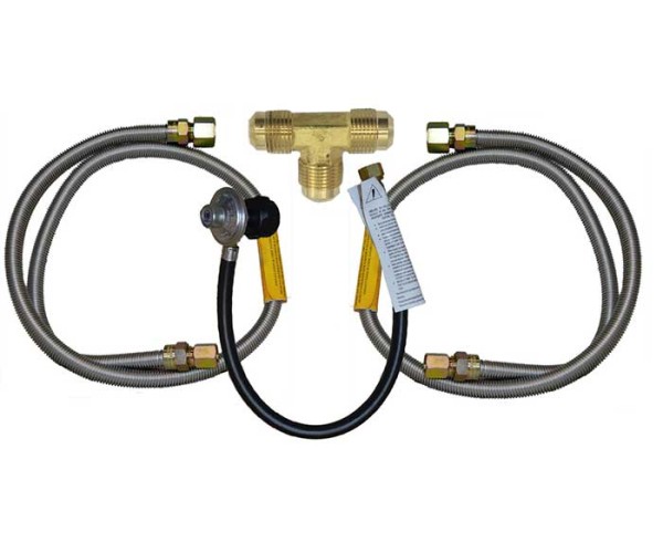 Fire Magic Built-In Grill and Side Burner Connector Package, Propane Gas