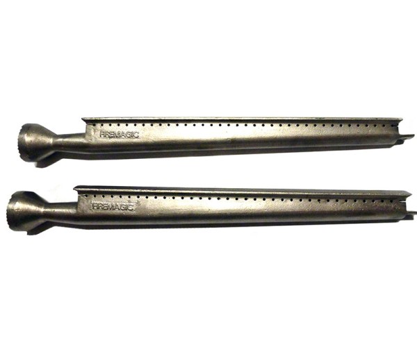 Fire Magic 19-inch Cast Stainless Steel Burners for Elite, Monarch, Regal 2, Custom 2 and Deluxe Grills, Pair Fire Magic 19-inch Cast Stainless Steel Burners for Elite, Monarch, Regal 2, Custom 2 and Deluxe Grills, Pair