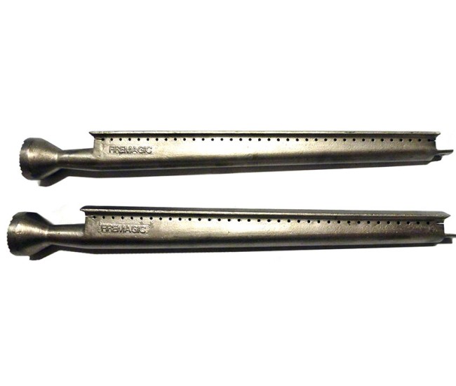 Fire Magic 19-inch Cast Stainless Steel Burners for Elite, Monarch, Regal 2, Custom 2 and Deluxe Grills, Pair Fire Magic 19-inch Cast Stainless Steel Burners for Elite, Monarch, Regal 2, Custom 2 and Deluxe Grills, Pair