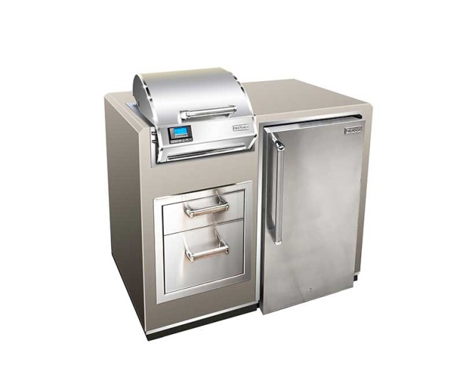 Fire Magic Electric Grill Island Bundle with Refrigerator Fire Magic Electric Grill Island Bundle with Refrigerator