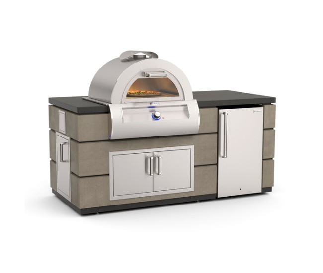 Fire Magic Contemporary GFRC Smoke Pre-Fab Island with Pizza Oven or Echelon Griddle Fire Magic Contemporary GFRC Smoke Pre-Fab Island with Pizza Oven or Echelon Griddle